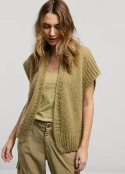Summum Woman Mouwloos Open Vest|Vrouwen Truien & Vesten