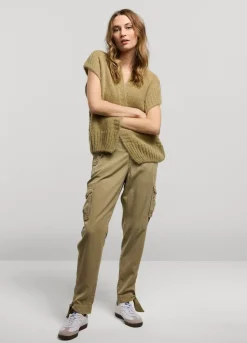 Summum Woman Mouwloos Open Vest|Vrouwen Truien & Vesten