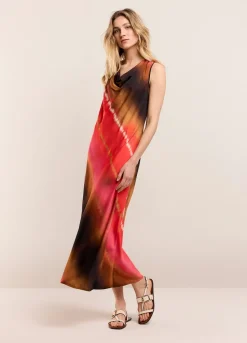 Summum Woman Mouwloze Jurk Faded Print|Vrouwen Jurken