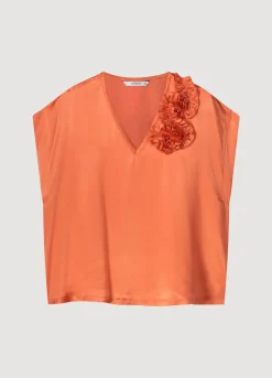 Summum Woman Mouwloze Top Met Accent|Vrouwen Tops & T-Shirts