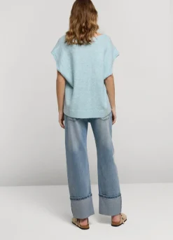 Summum Woman Mouwloze Trui Oversized|Vrouwen Tops & T-Shirts