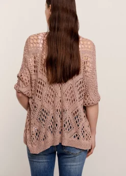 Summum Woman Opengewerkt Glinsterend Vest|Vrouwen Truien & Vesten