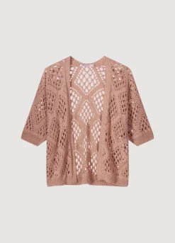 Summum Woman Opengewerkt Glinsterend Vest|Vrouwen Truien & Vesten