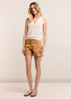 Summum Woman Opengewerkte Haltertop|Vrouwen Tops & T-Shirts