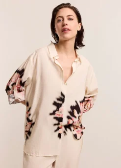 Summum Woman Relaxte Blouse Met Print|Vrouwen Blouses