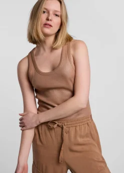 Summum Woman Rib Tanktop|Vrouwen Tops & T-Shirts
