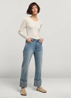 Summum Woman Ribgebreid Truitje|Vrouwen Truien & Vesten