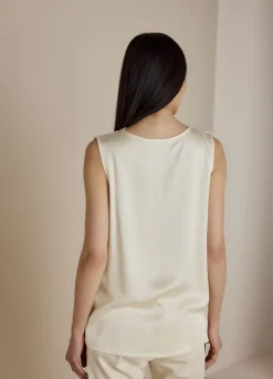 Summum Woman Satijnen Top Met Kant|Vrouwen Tops & T-Shirts