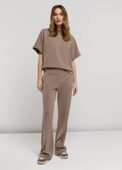 Summum Woman Scuba Top Met Korte Mouw|Vrouwen Tops & T-Shirts