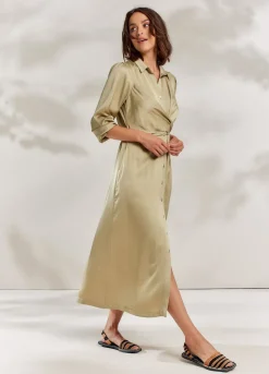 Summum Woman Silky Touch Doorknoopjurk|Vrouwen Jurken