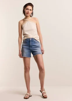 Summum Woman Singlet Gekruiste Halslijn|Vrouwen Tops & T-Shirts