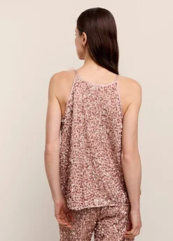 Summum Woman Singlet Met Pailletten|Vrouwen Tops & T-Shirts