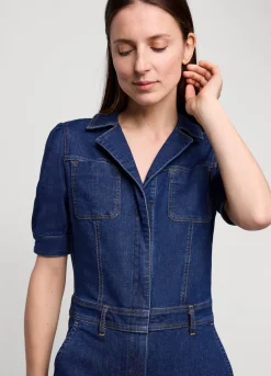 Summum Woman Slim Fit Denim Jumpsuit|Vrouwen Broeken & Jumpsuits