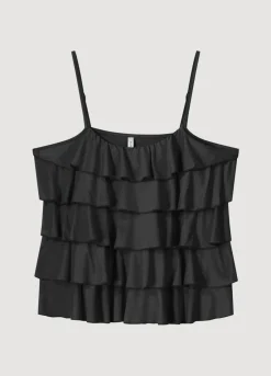 Summum Woman Spaghettitop Met Ruches|Vrouwen Tops & T-Shirts