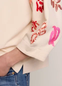 Summum Woman Sweatshirt Met Pailletten|Vrouwen Truien & Vesten