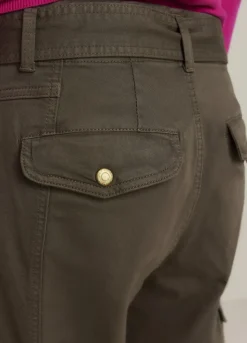 Summum Woman Tapered Cargobroek|Vrouwen Broeken & Jumpsuits