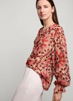 Summum Woman Top Met Dubbele Ruches|Vrouwen Blouses