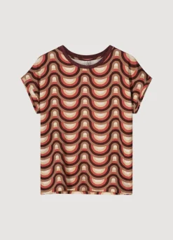 Summum Woman Top Met Retro Print|Vrouwen Tops & T-Shirts