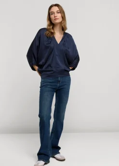 Summum Woman Top Met Vleermuismouw|Vrouwen Tops & T-Shirts