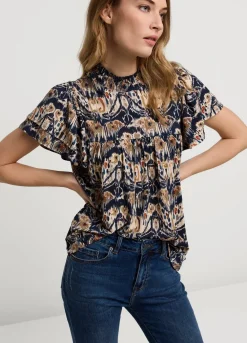 Summum Woman Top Met Vlindermouw|Vrouwen Tops & T-Shirts