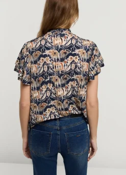 Summum Woman Top Met Vlindermouw|Vrouwen Tops & T-Shirts