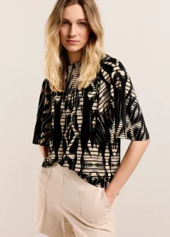 Summum Woman Top Met Wijde Mouw|Vrouwen Tops & T-Shirts