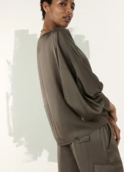 Summum Woman Top Vleermuismouw|Vrouwen Blouses