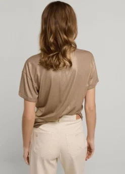 Summum Woman T-Shirt Glittercoating|Vrouwen Tops & T-Shirts