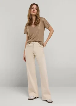 Summum Woman T-Shirt Glittercoating|Vrouwen Tops & T-Shirts