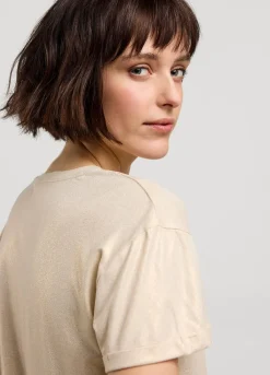 Summum Woman T-Shirt Glittercoating|Vrouwen Tops & T-Shirts