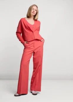 Summum Woman Vestje Met Parelmoer Knoopjes|Vrouwen Truien & Vesten