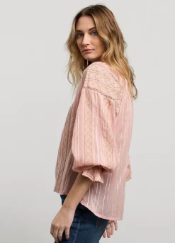 Summum Woman Voile Blouse Met Kant|Vrouwen Blouses