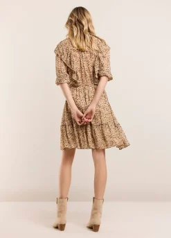 Summum Woman Voile Jurk Met Ruches|Vrouwen Jurken