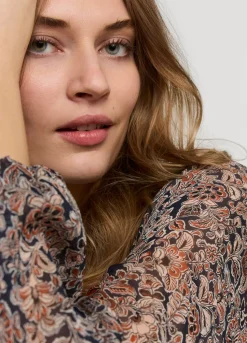 Summum Woman Wijde Jurk Met Bloemenprint|Vrouwen Jurken