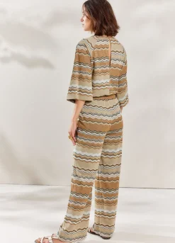 Summum Woman Zigzag Jumpsuit|Vrouwen Broeken & Jumpsuits