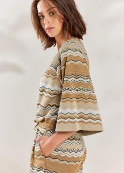 Summum Woman Zigzag Jumpsuit|Vrouwen Broeken & Jumpsuits