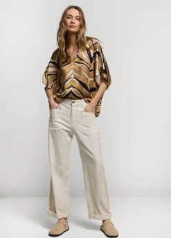 Summum Woman Zigzag Top|Vrouwen Tops & T-Shirts